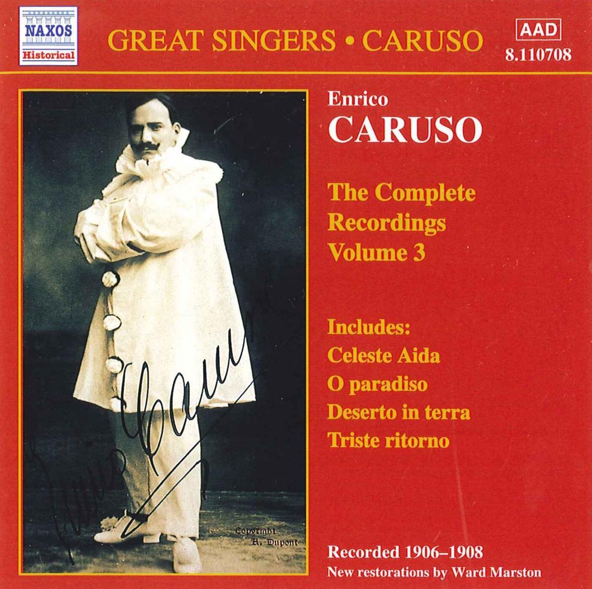 OUTHERE Enrico Caruso Vol 3: Registrazioni Dal 1906 Al 1908