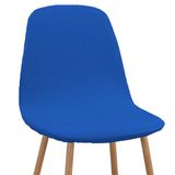 Martina Home Tunesië Elastische Stoelhoes, set van 6, blauw (Electric Blue)
