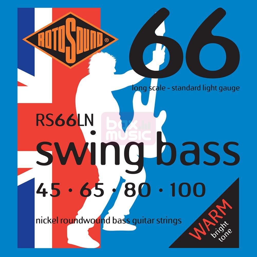 Rotosound 66LN Swing Bass 66 basgitaarsnaren 45-100 nikkel