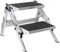 Brunner Ruckstep ALU Opvouwbaar Dubbel Opstapje - Aluminium - Lichtgewicht 4 kg - Antislip Treden - Voor Caravan & Camper