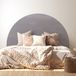 Autocollants Tête de lit - Couleur tendance - 180 x 130 cm - Idéal lits 140 cm - Adhésif + protection brillante