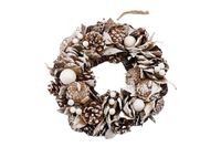 HBX natural living Krans Northern Glow Snow D30cm wit