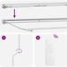 vidaXL Parasol électrique solaire 5 x 3 m Sable