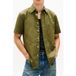 Tommy Hilfiger Chemise à manches courtes en lin mélangé uni Dark Artichoke Taille : S | Chemises décontractées Outlet | Homme | Blanc