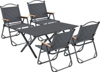 casa.pro Tuinset Botrugno 5-delig campingset grijs