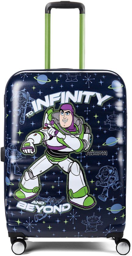 American Tourister Wavebreaker Disney Spinner 67/24 TSA Buzz Lightyear donkerblauw