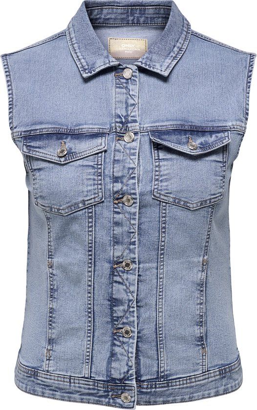ONLY Carmakoma CARWESPA WEST DNM PIM619 Women's Jacket - Size 52 - Light Blue Denim