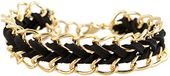 Akzent Damesarmband roestvrij staal leer 00335000088