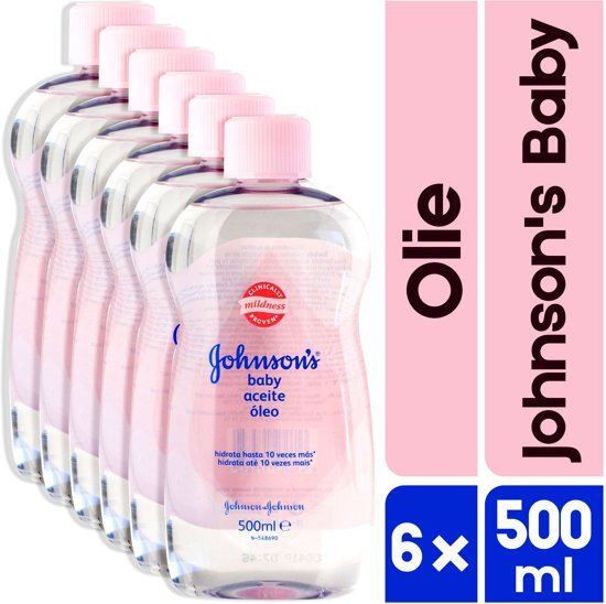 Johnson s babyolie 6 x 500ml Baby olie aanbieding XXL voordeelverpakking