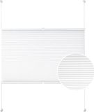 Bolt Edge Rollo – Wit – Isolerend – 85x130 cm – Geen boren nodig – Polyester