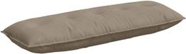 vidaXL Coussin de dossier taupe 140 x 50 cm microfibre tissu