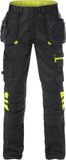 Fristads Werkbroek 2595 Stfp - Zwart/hi-vis geel - C60