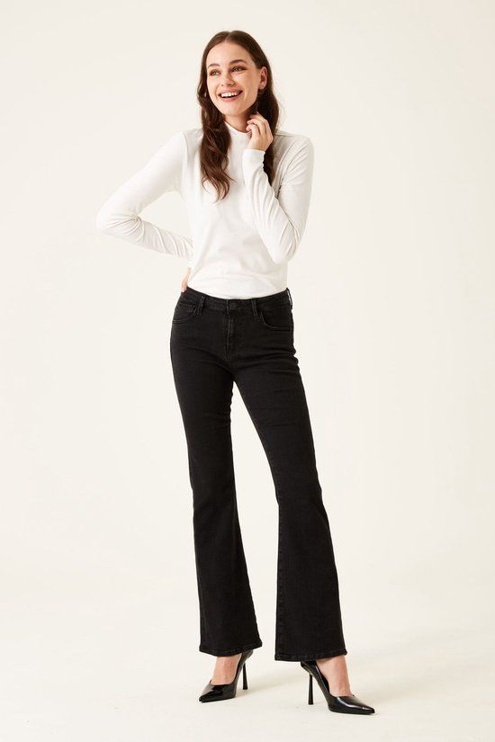 GARCIA Celia Flared Jeans - Black - Women's W29/L32