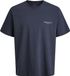 JACK&JONES Jongens T-shirt met backprint blauw - Maat 140