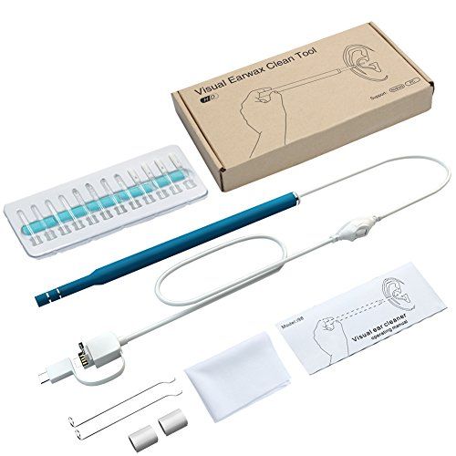 SagaSave USB Ear Endoscoop - Digitale Otoscoop - Oorsmeer Verwijdering - HD - Marineblauw