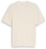 Tom Tailor - Pull en maille côtelée - Taille XXL - Gardenia White