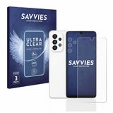 Savvies Screenprotector voor Samsung Galaxy A33 5G (Voor+Camera) - Folie Beschermfolie transparant 6 Stuks