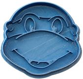 Cuticuter Turtle Ninja koekjesvorm, blauw, 8 x 7 x 1,5 cm