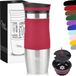 Milu Thermosbeker Koffie To Go - 370 ml - Rood
