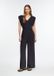 COMMA s.Oliver Navy Jurk met V-hals en Lange Mouw - Maat 46