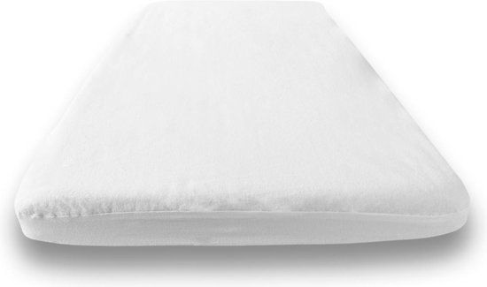Briljant Baby Briljant Home Waterdichte Molton Matrasbeschermer - 90x200 cm - Katoen - Wit