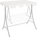 Maison Exclusive - Housse de remplacement pour balancelle Hollywood, blanc, 188/168x145/110 cm