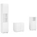 vidaXL Ensemble de meubles de salle de bain 3 pièces Bois de pin blanc