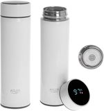 Adler thermosfles met temperatuurregeling - wit