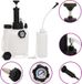 vidaXL Ventilateur de salle de bain - 3 L - blanc et noir