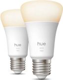 Philips Hue LED-lampen, 2 stuks, warm wit, 2700K, E27, 9,5W, 1100 lumen, A60