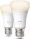 Philips Hue LED-lampen, 2 stuks, warm wit, 2700K, E27, 9,5W, 1100 lumen, A60