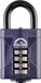 Squire Heavy Duty hangslot (CP50), hardste stalen beugel, combinatiehangslot met 4 wielen, gelegeerd staal voor corrosiebestendigheid, weerbestendig slot voor thuis, school en garage (blauw, 50 mm)