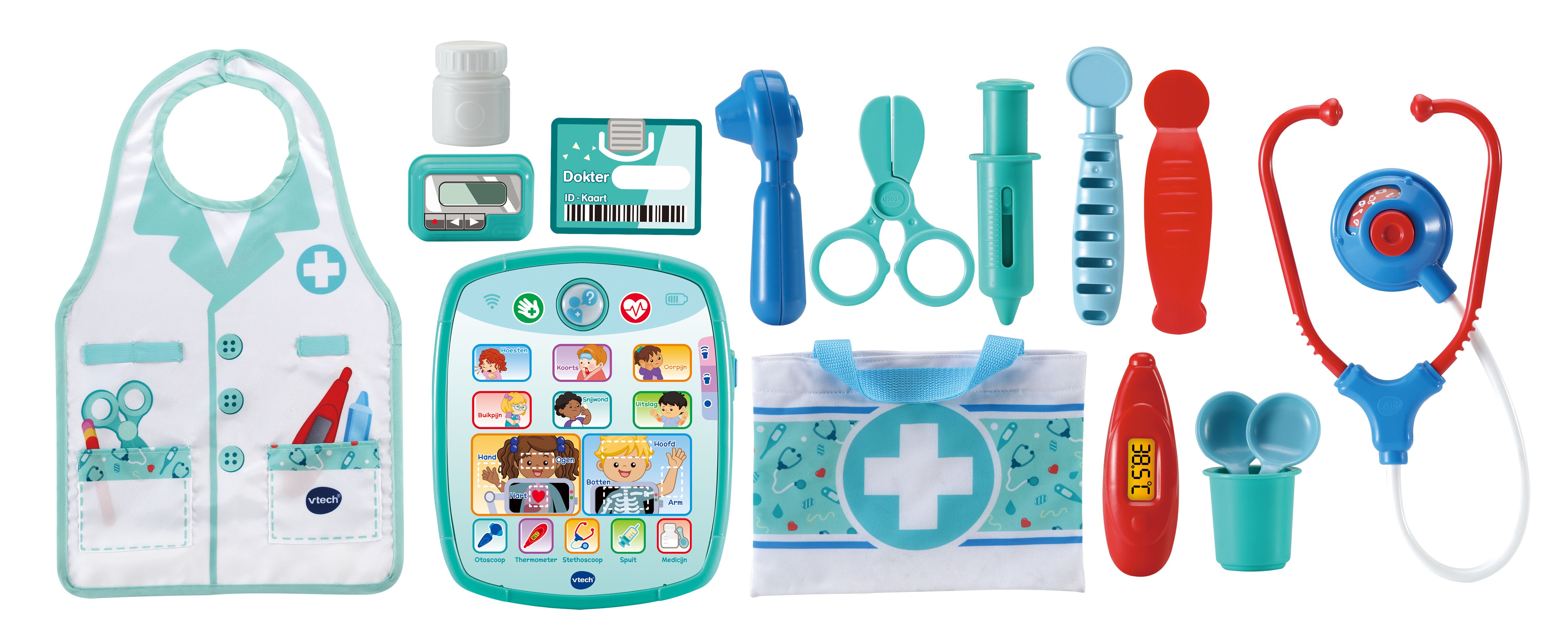 VTech Verzorg & Leer Doktersset - Educatief Speelgoed - 2-5 Jaar