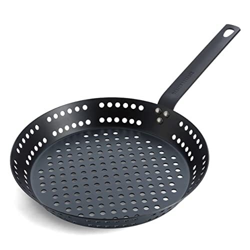 Merten & Storck CC005821-001 Carbon Steel BBQ 30cm Koekenpan, Zwart