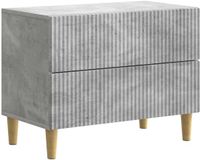 vidaXL Nachtkastje met lade Betongrijs 62 x 34,5 x 48 cm Bewerkt hout
