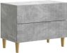 vidaXL Nachtkastje met lade Betongrijs 62 x 34,5 x 48 cm Bewerkt hout