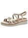 Tamaris Comfortabele damessandalen, beige, 38 EU