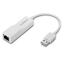 Edimax EU-4208 - Interface hub - USB 2.0 - RJ-45 - 2x USB 2.0 - Wit