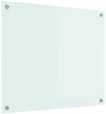 vidaXL Keukenachterwand melk 70 x 60 cm gehard glas