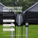 ABGtrading Regengoot Partytent 6 Meter – Regenafvoer voor Partytenten – 45 cm Breed – Klittenband Bevestiging – Zwart