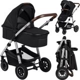 Lionelo Amber 2-in-1 Combi Kinderwagen met Reiswieg & Wandelwagen