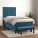 Maison Exclusive - Sommier à lattes de lit avec matelas bleu foncé 90x190 cm