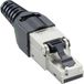 Lumberg 2542 02 Fiche modulaire, CAT. 6a, 8p8c (RJ45), version droite (capuchon en plastique)