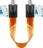 Goobay F (v) - F (v) deur/raam coax adapter - 0,20 meter