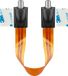 Goobay F (v) - F (v) deur/raam coax adapter - 0,20 meter
