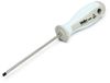 Xcelite tournevis pour électronique à lame ronde en acier chrome-molybdène, diamètre de lame 1/8", longueur de lame 4", manche ergonomique, longueur totale 6 5/8", rouge/gris., 1