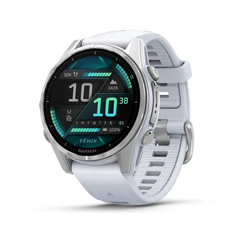 Garmin fenix 8 - Multisport Smartwatch - AMOLED - 43mm - Zilver/Wit
