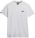 Superdry Essential Contrast Geborduurde T-shirt Heren Wit XXXL
