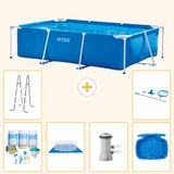 Intex Rechthoekig Frame Zwembad - 300 x 200 x 75 cm - Blauw