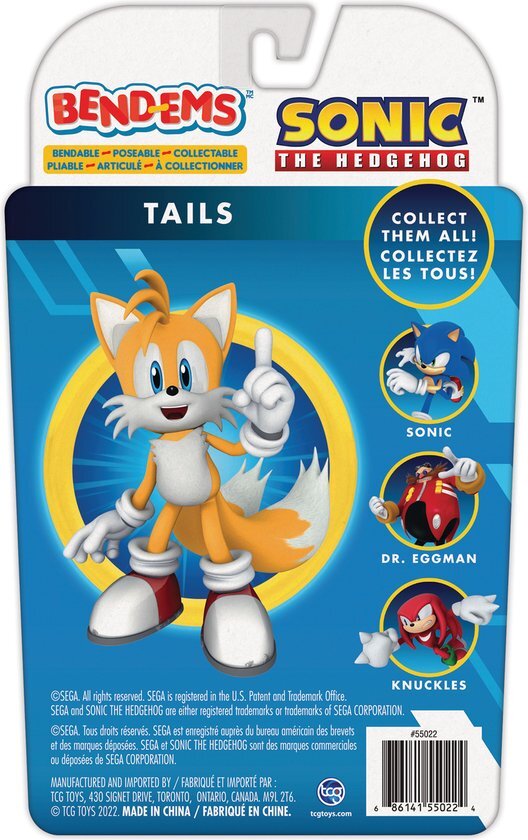 Bend-EMS - Sonic The Hedgehog - Tails - The Original Bendable, posable Actions Figures